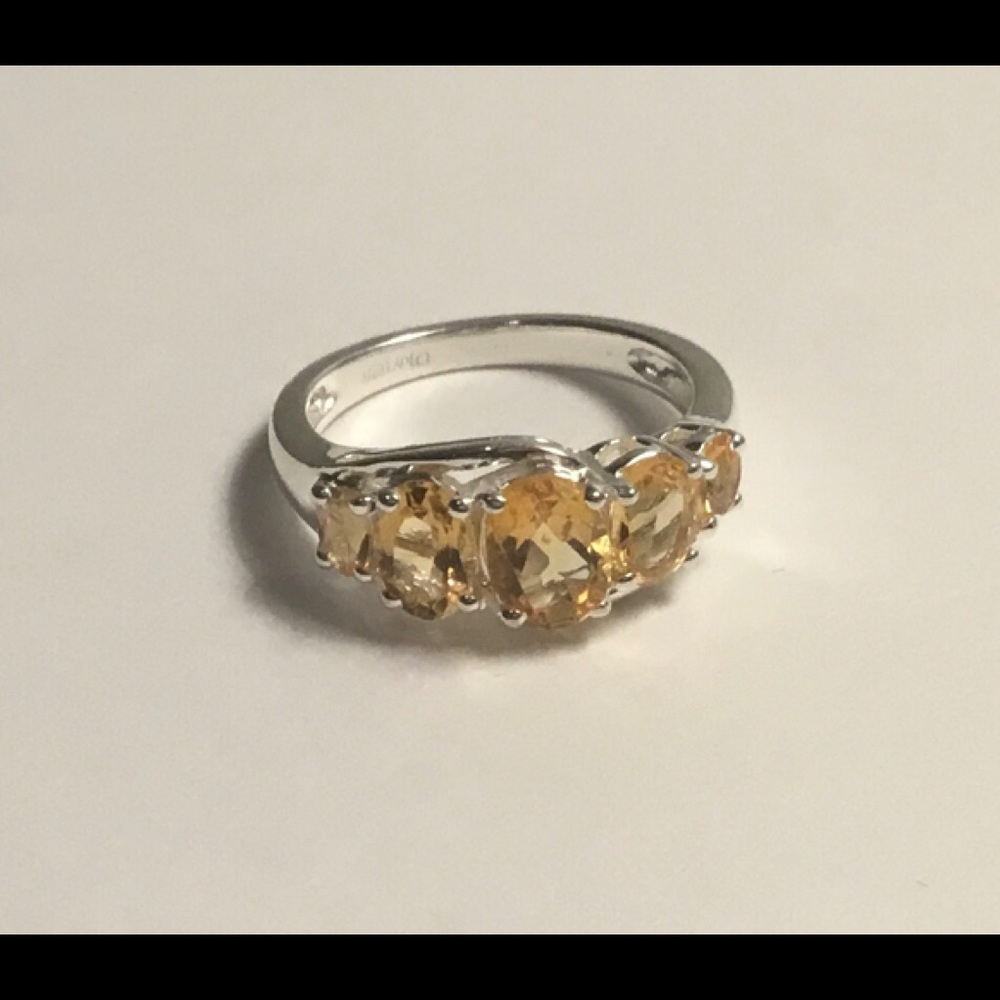 CLOSEOUT - Brazilian Citrine 5 stone Ring.  NWT